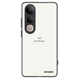 Fekete szilikon tok az alábbi mobiltelefonokra Vivo V50 Lite 5G - Girl, do it for you