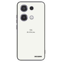 Fekete szilikon tok az alábbi mobiltelefonokra Xiaomi Redmi Note 14S - Girl, do it for you