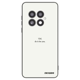 Fekete szilikon tok az alábbi mobiltelefonokra OnePlus 13 5G - Girl, do it for you