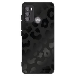 Fekete szilikon tok az alábbi mobiltelefonokra Motorola Edge 60 5G - Midnight Leopard