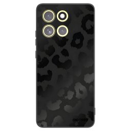 Fekete szilikon tok az alábbi mobiltelefonokra Motorola Moto G86 5G - Midnight Leopard