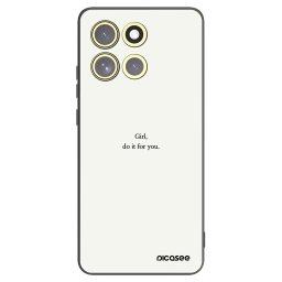 Fekete szilikon tok az alábbi mobiltelefonokra Motorola Moto G86 5G - Girl, do it for you
