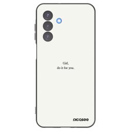 Fekete szilikon tok az alábbi mobiltelefonokra Samsung Galaxy A17 5G - Girl, do it for you