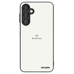 Fekete szilikon tok az alábbi mobiltelefonokra Samsung Galaxy A16 4G - Girl, do it for you