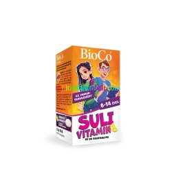 BioCo SULI vitamin 6-14 éveseknek rágótabletta 90 db, citromos ízben