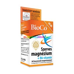 BioCo Szerves Magnézium+B6-vitamin 60 db (100mg, B6 2mg/tbl)