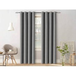 OXFORD LIGHT világosszürke függöny 140x250 cm Felfüggesztés: Hullámos sínszalag