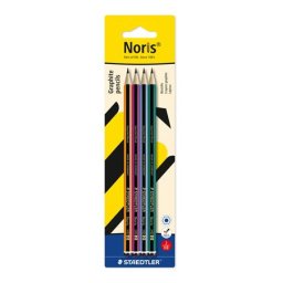 STAEDTLER Grafitceruza készlet, HB, hatszögletű, STAEDTLER "Noris(R) 120 colour edition", 4 darab
