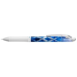 PENTEL Zseléstoll, 0,25 mm, nyomógombos, PENTEL "EnerGel BLN75 Kiriko, Flying Arrow", kék
