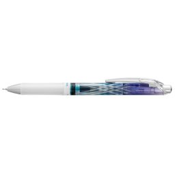 PENTEL Zseléstoll, 0,25 mm, nyomógombos, PENTEL "EnerGel BLN75 Kiriko, Lattice", kék