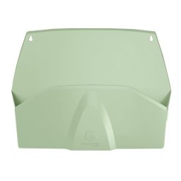 EXACOMPTA Fali rendszerező, 1 rekeszes, fekvő, 38,2x28,9x7,2 cm, EXACOMPTA "Autentik", zsályazöld