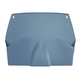 EXACOMPTA Fali rendszerező, 1 rekeszes, fekvő, 38,2x28,9x7,2 cm, EXACOMPTA "Autentik", kékesszürke