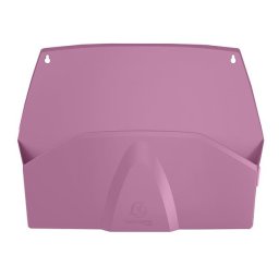 EXACOMPTA Fali rendszerező, 1 rekeszes, fekvő, 38,2x28,9x7,2 cm, EXACOMPTA "Autentik", rózsaszín