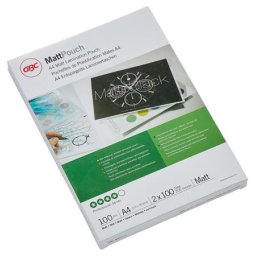 GBC Meleglamináló fólia, 100 mikron, A4, matt, GBC