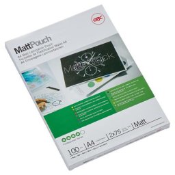 GBC Meleglamináló fólia, 75 mikron, A4, matt, GBC