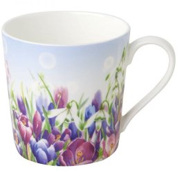 Krókusz virágos porcelán bögre - 350 ml