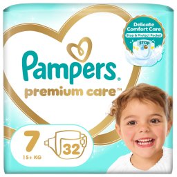 Pampers Premium Care pelenka 7, 15+ kg, 32 db