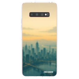 Átlátszó szilikon tok az alábbi mobiltelefonokra Samsung Galaxy S10 Plus G975 - Airplane mode
