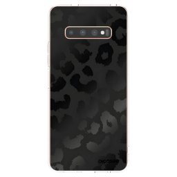 Átlátszó szilikon tok az alábbi mobiltelefonokra Samsung Galaxy S10 Plus G975 - Midnight Leopard