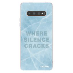 Átlátszó szilikon tok az alábbi mobiltelefonokra Samsung Galaxy S10 Plus G975 - SILENCE