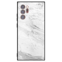 Fekete szilikon tok az alábbi mobiltelefonokra Samsung Galaxy Note 20 Ultra - White marble
