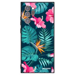 Fekete szilikon tok az alábbi mobiltelefonokra Samsung Galaxy Note 20 Ultra - Pink Monstera