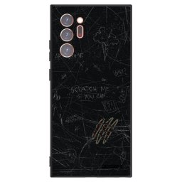 Fekete szilikon tok az alábbi mobiltelefonokra Samsung Galaxy Note 20 Ultra - SCRATCH