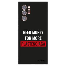 Fekete szilikon tok az alábbi mobiltelefonokra Samsung Galaxy Note 20 Ultra - More PLASTENCIAGA