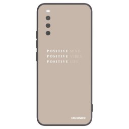 Fekete szilikon tok az alábbi mobiltelefonokra Sony Xperia 10 III - Positive Vibes