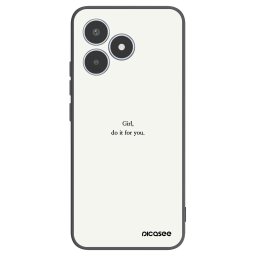 Fekete szilikon tok az alábbi mobiltelefonokra Realme C53 - Girl, do it for you