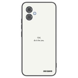 Fekete szilikon tok az alábbi mobiltelefonokra Motorola Moto G14 - Girl, do it for you