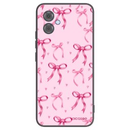 Fekete szilikon tok az alábbi mobiltelefonokra Motorola Moto G14 - Bow Aesthetic