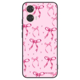 Fekete szilikon tok az alábbi mobiltelefonokra Motorola Moto G24 - Bow Aesthetic