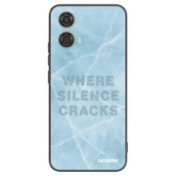 Fekete szilikon tok az alábbi mobiltelefonokra Motorola Moto G24 - SILENCE