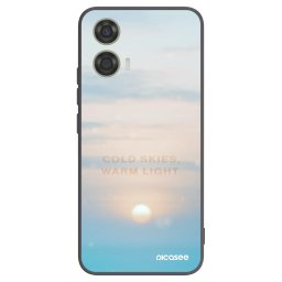 Fekete szilikon tok az alábbi mobiltelefonokra Motorola Moto G24 - COLD SKIES