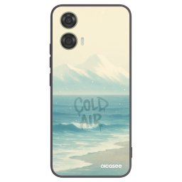 Fekete szilikon tok az alábbi mobiltelefonokra Motorola Moto G24 - COLD AIR