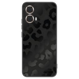 Fekete szilikon tok az alábbi mobiltelefonokra Motorola Moto G85 - Midnight Leopard