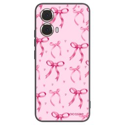 Fekete szilikon tok az alábbi mobiltelefonokra Motorola Moto G85 - Bow Aesthetic