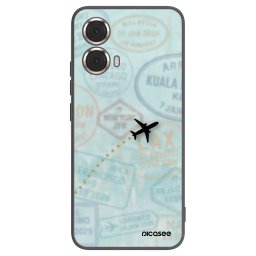 Fekete szilikon tok az alábbi mobiltelefonokra Motorola Moto G85 - FLIGHT PATH