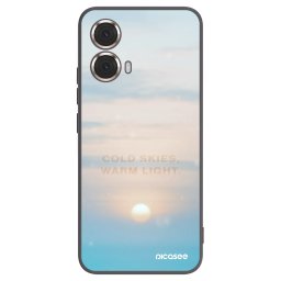 Fekete szilikon tok az alábbi mobiltelefonokra Motorola Moto G85 - COLD SKIES
