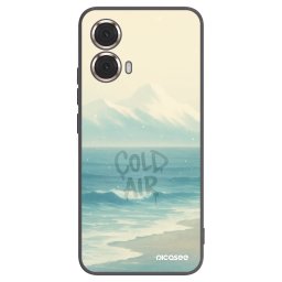 Fekete szilikon tok az alábbi mobiltelefonokra Motorola Moto G85 - COLD AIR