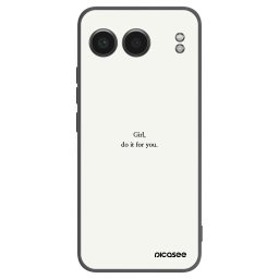 Fekete szilikon tok az alábbi mobiltelefonokra OnePlus Nord 4 - Girl, do it for you