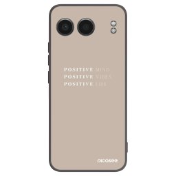 Fekete szilikon tok az alábbi mobiltelefonokra OnePlus Nord 4 - Positive Vibes