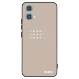 Fekete szilikon tok az alábbi mobiltelefonokra Motorola Moto G34 5G - Positive Vibes