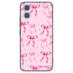 Fekete szilikon tok az alábbi mobiltelefonokra Motorola Moto G34 5G - Bow Aesthetic