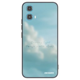 Fekete szilikon tok az alábbi mobiltelefonokra Motorola Moto G34 5G - CHASiNG LIGHT