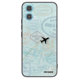 Fekete szilikon tok az alábbi mobiltelefonokra Motorola Moto G34 5G - FLIGHT PATH