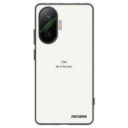 Fekete szilikon tok az alábbi mobiltelefonokra Xiaomi Poco F7 Pro 5G - Girl, do it for you