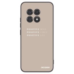 Fekete szilikon tok az alábbi mobiltelefonokra OnePlus 13R 5G - Positive Vibes