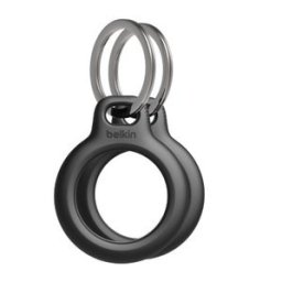 Belkin Secure AirTag tok kulcstartóval - Fekete - 2 csomagban